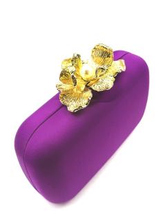 BOLSO MORADO CON CIERRE ORQUIDEA PARA MADRINAS | BODAS OTOÑO