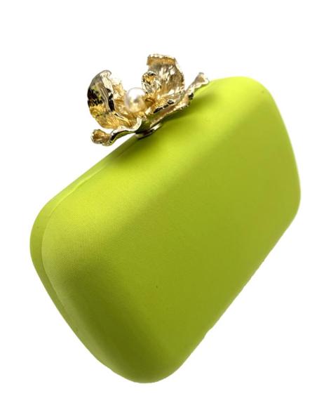 BOLSO VERDE PISTACHO PARA BODAS DE INVIERNO | CLUTCH MADRINA