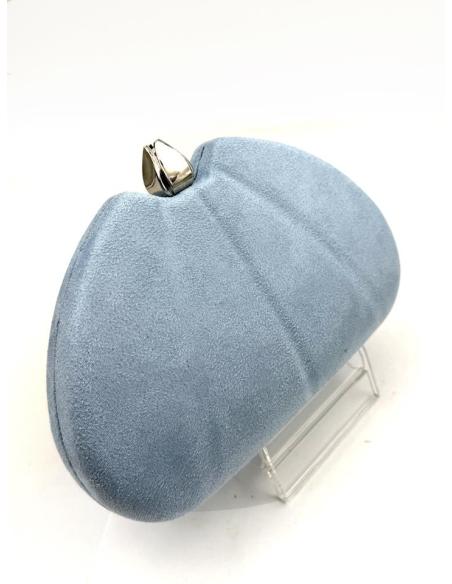 Clutch azul celeste con Cierre Tulipán | clutch madrinas