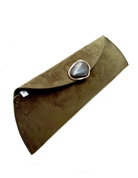 BOLSOS INVITADA DE BODA VERDE MILITAR CARTERA | MODA MUJER