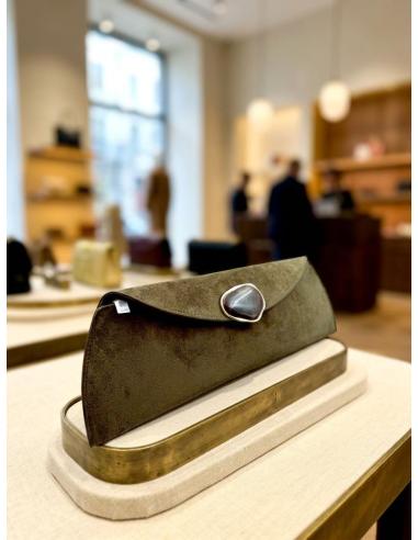 BOLSOS INVITADA DE BODA VERDE MILITAR CARTERA | MODA MUJER