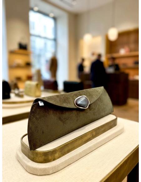 BOLSOS INVITADA DE BODA VERDE MILITAR CARTERA | MODA MUJER