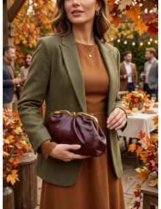 BOLSOS GRANATES PARA INVITADAS LOOK ELEGANTE | DIA Y NOCHE 2