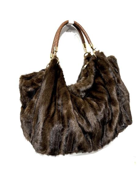 BOLSOS NEGROS DE PELO EFECTO VISON TACTO EXCEPCIONAL | MUJER OTOÑO INVIERNO