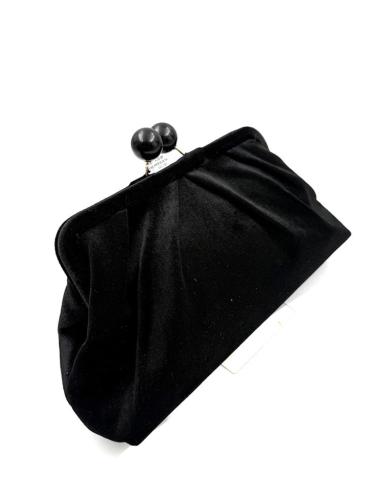 BOLSO ELEGANTE DE BOQUILLA PARA USOS DE FIESTA Y CASUAL ELEGANTE COLOR NEGRO