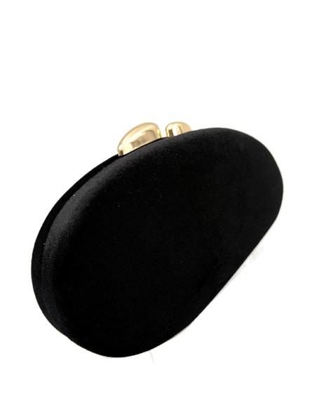 CLUTCH GALA OTOÑO INVIERNO ELEGANTE TERCIOPELO GALAS Y EVENTOS COLOR NRGRO