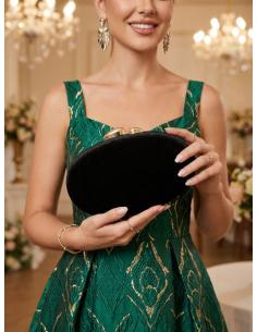 CLUTCH GALA OTOÑO INVIERNO ELEGANTE TERCIOPELO GALAS Y EVENTOS COLOR NRGRO 2
