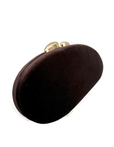 CLUTCH GALA OTOÑO INVIERNO ELEGANTE TERCIOPELO GALAS Y EVENTOS COLOR MARRON CHOCOLATE