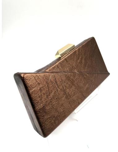 CLUTCH VANGURADISTA MARRON COBRE GALAS Y BODAS DONDE EL DISEÑO MARCA LA DIFERENCIA