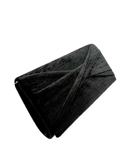 BOLSOS DE FIESTA OTOÑO INVIERNO BAGETE TECIOPELO COLOR NEGRO
