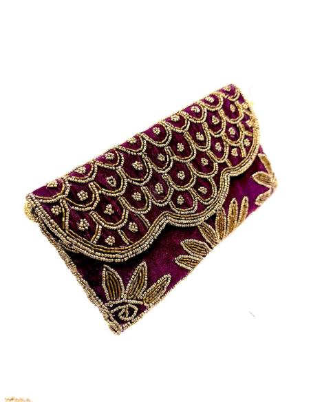 BOLSOS VINO BURGUNDY MORADO VERENGENA CARTERA TERCIOPELO DE EVENTO | MODA OTOÑO INVIERNO