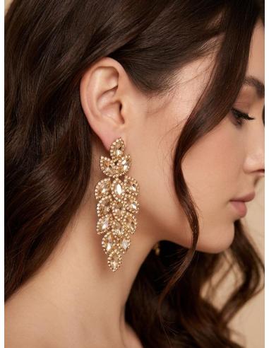 PENDIENTE DORADO DE INVITADA DE BODA Y EVENTO | LOOK SOFISTICADO