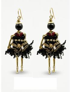 Imagen del producto PENDIENTES ORIGINALES CON MUÑECA VESTIDO TWEED | DIA Y TARDE