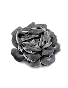 Imagen del producto FLORES DE TELA GRISES PARA EL PELO O COMO BROCHE | MODA OTOÑO INVIERNO