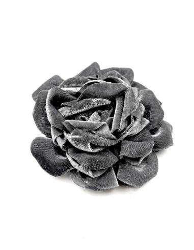 FLORES DE TELA GRISES PARA EL PELO O COMO BROCHE | MODA OTOÑO INVIERNO