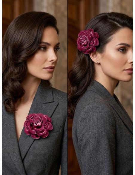 FLOR ROSA CARMESI FACILES DE CONJUNTAR | COLORES DE MODA