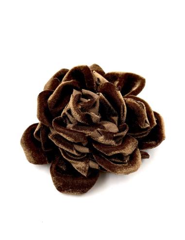 FLORES MARRONES DE TERCIOPELO PARA OTOÑO INVIERNO | BAUTIZO Y CASUAL ELEGANTE