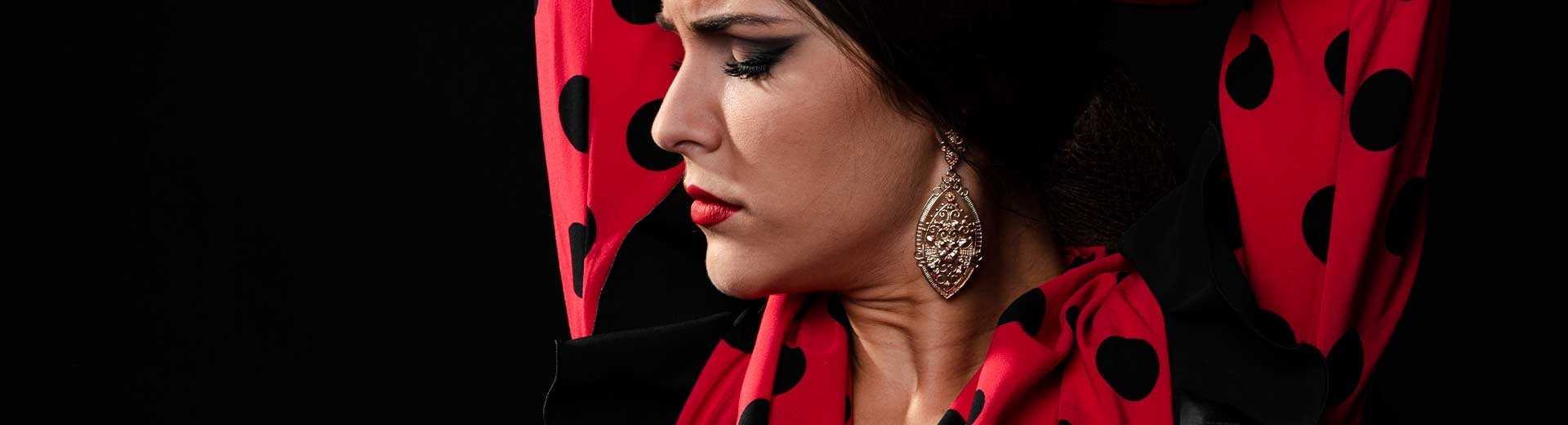 Pendientes flamenca, Pendientes de alta  bisuteria y bisuteria de diseño