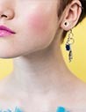 PENDIENTES AZULES