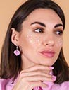 PENDIENTES ROSAS